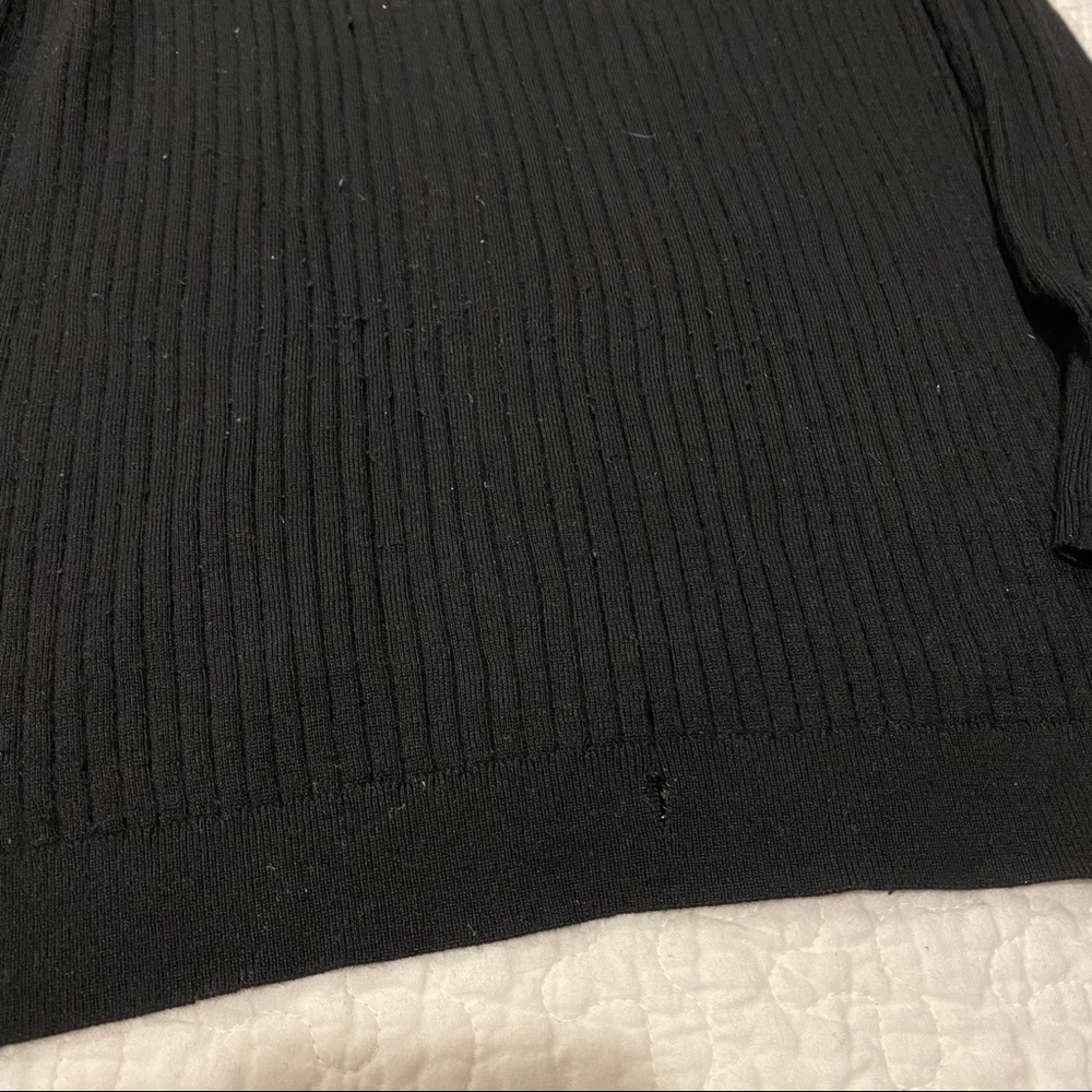 Vince Black 100% Cashmere Ribbed Cardigan - Picture 11 of 16